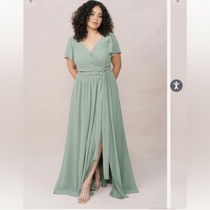 Revelry Sage Bridesmaid’s Dress